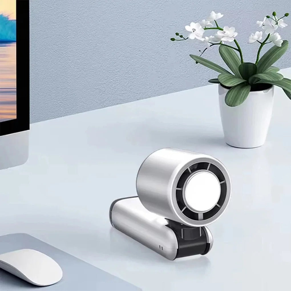 Portable Ice Cooling Fan – Rechargeable High-Speed Handheld Mini Fan | Folding Neck Fan | Super Cool Air for Outdoor & Travel