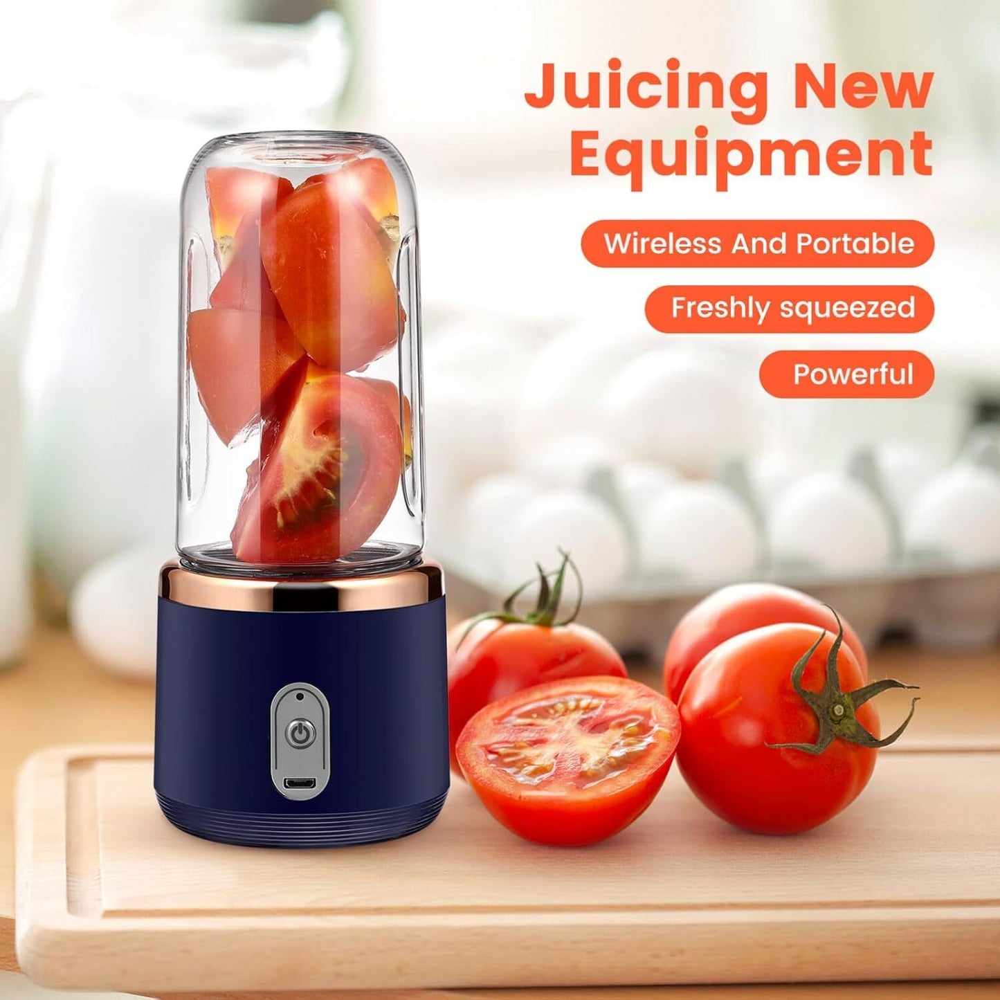 Rechargeable Portable Juicer – Electric Smoothie Blender