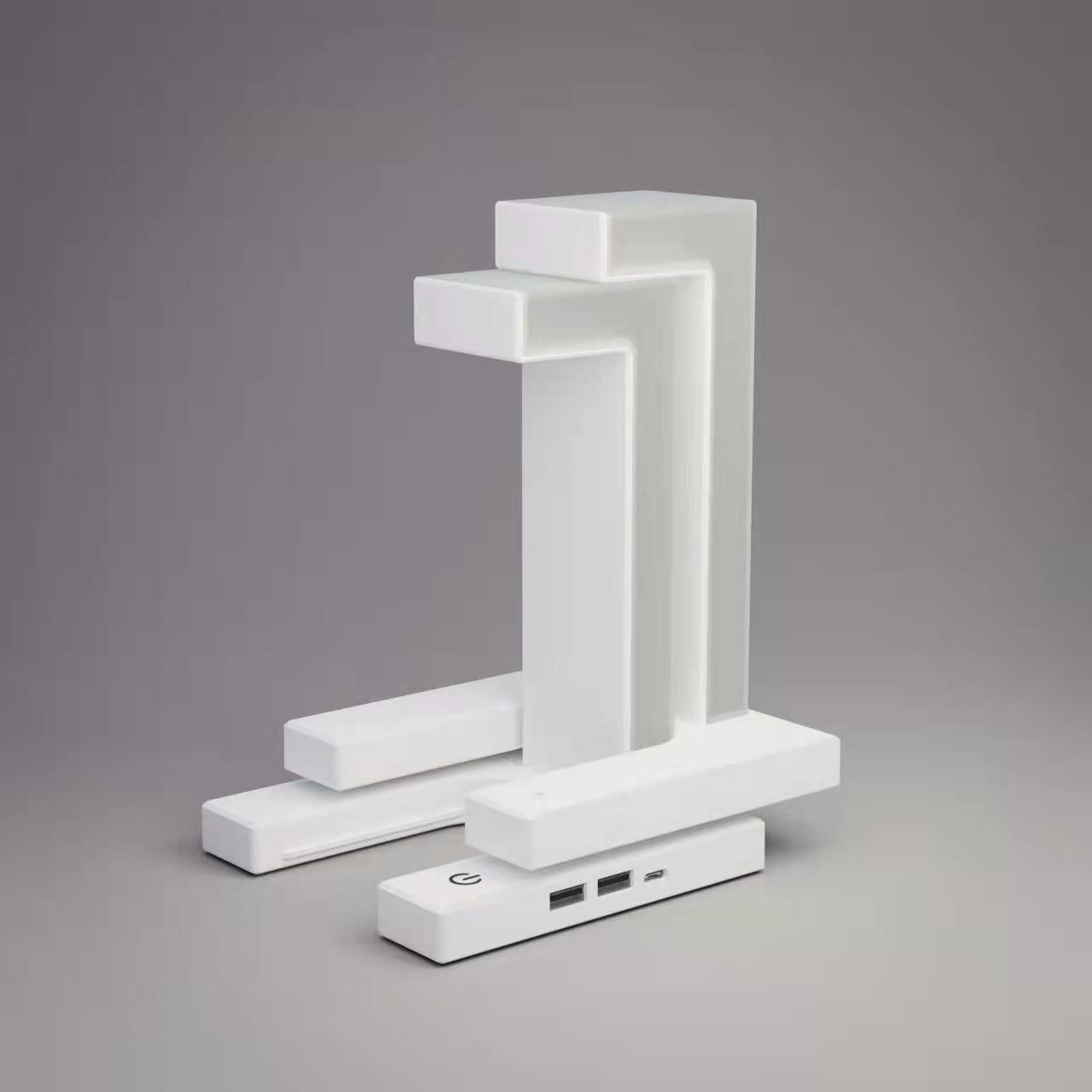Creative Floating Balance Lamp with Wireless Phone Charging – Modern Suspension Table Lamp for Home & Bedroom Décor"