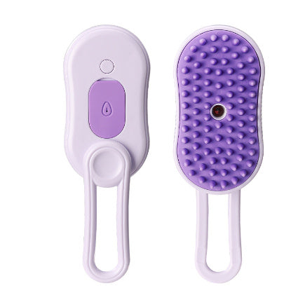 Electric Steam Brush for Cats & Dogs – 3-in-1 Grooming