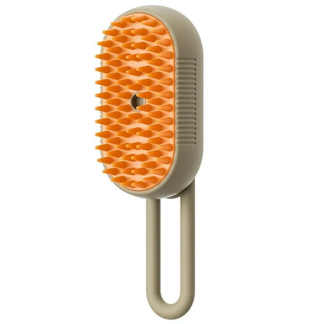 Electric Steam Brush for Cats & Dogs – 3-in-1 Grooming